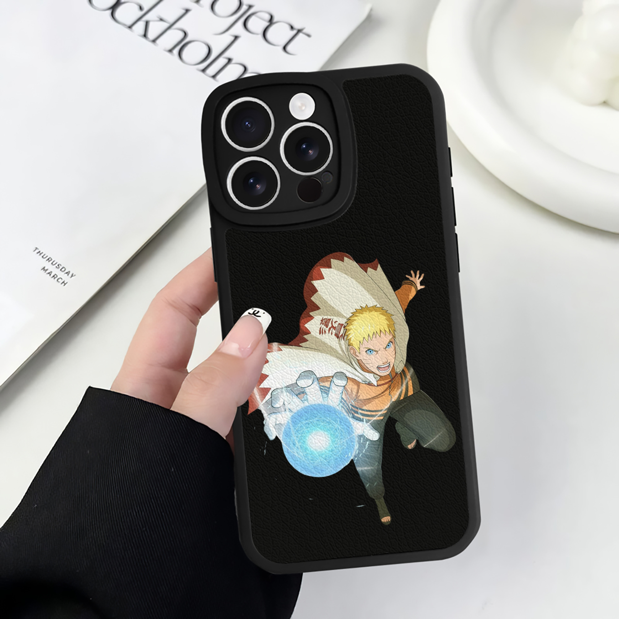 （画像用） NARUTO -ナルト- うずまき ナルト Uzumaki Naruto 【iPhone 16シリーズ対応】シリコンスマホケース（レザー調） 材質：シリコン